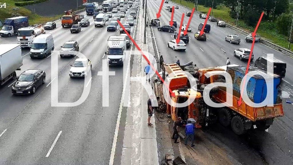 В Москве произошло массовое ДТП