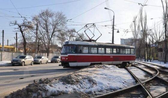 В Волгограде сгорел трамвай