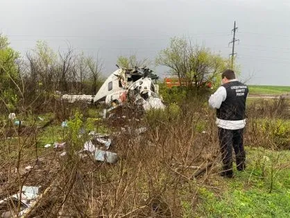 В Волгоградской области упал вертолёт санавиации 