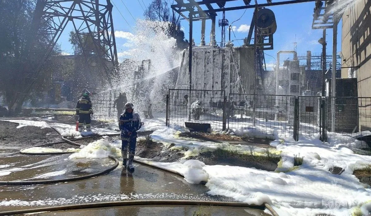 На волгоградском предприятии загорелось масло в трансформаторе